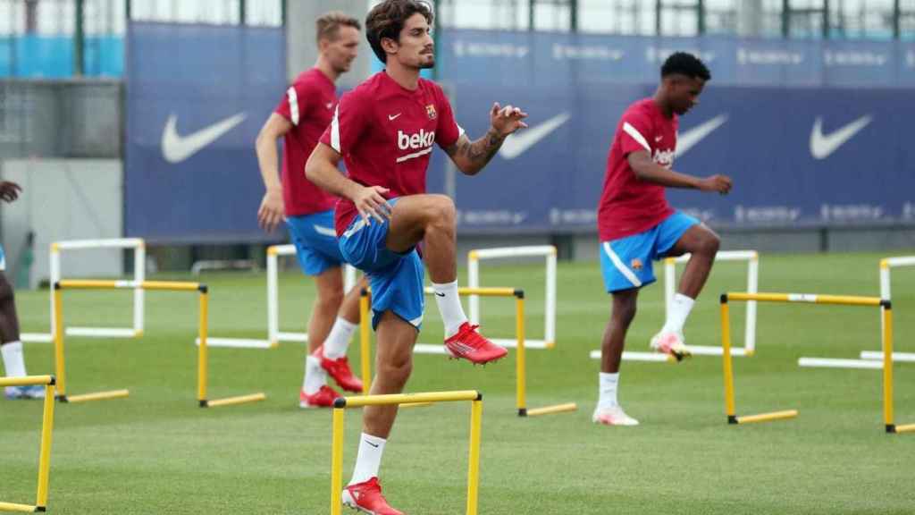 Álex Collado entrenando con el Barça / FC Barcelona