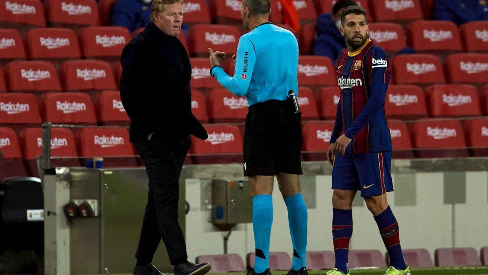 Ronald Koeman en el partido contra el Athletic / EFE