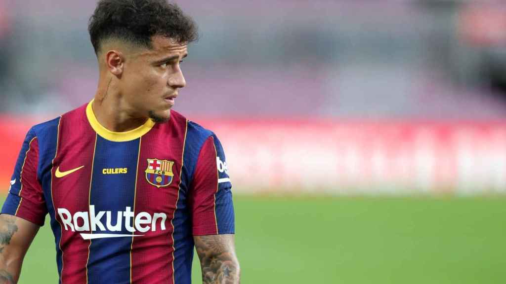 Philippe Coutinho en un partido con el Barça / EFE