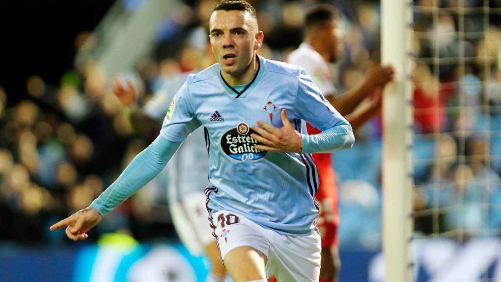 Iago Aspas celebra un gol del Celta de Vigo / EFE