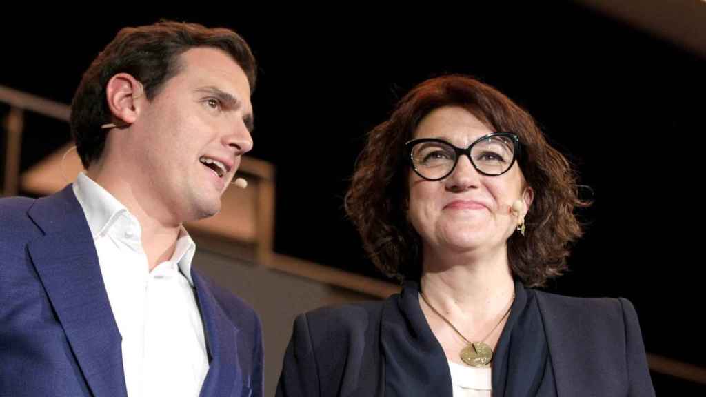 Imagen de la presentación de Soraya Rodríguez como nuevo fichaje de Albert Rivera para Ciudadanos que no cuadra con la hemeroteca/ EFE