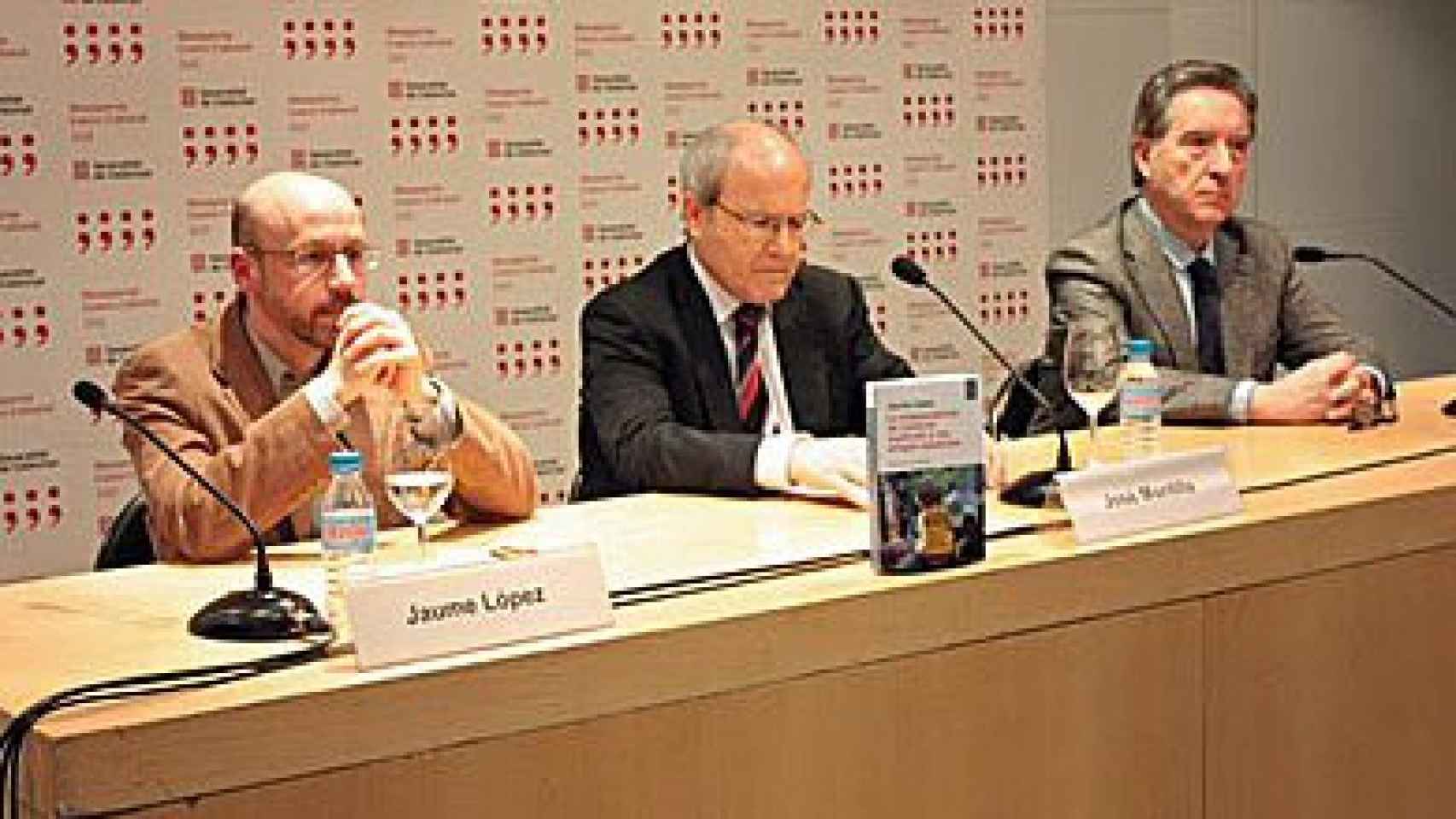 Jaume López, José Montilla e Iñaki Gabilondo