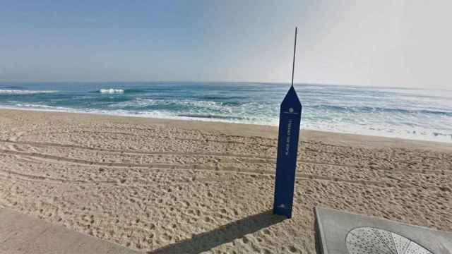 La playa del Cristall de Badalona en imagen de archivo / GOOGLE MAPS