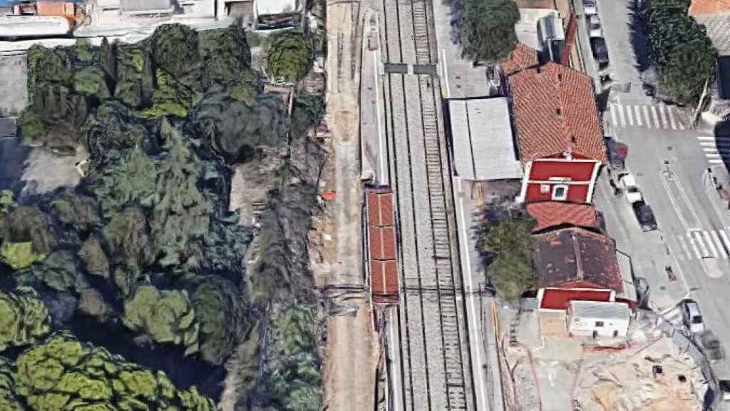 La estación de tren de Santa Rosa, en Mollet del Vallès