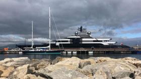 Imagen del 'Crescent', atracado en Port Tarraco, en Tarragona / CEDIDA