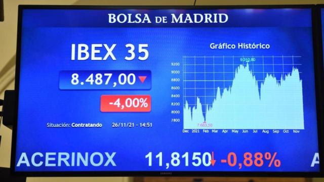 El Ibex sufre un fuerte revés y cae a mínimos de más de un año / EP