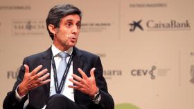 El presidente de Telefónica, José María Álvarez-Pallete, durante su intervención en el Congreso de Directivos / EFE