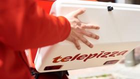 Un repartidor del Grupo Telepizza