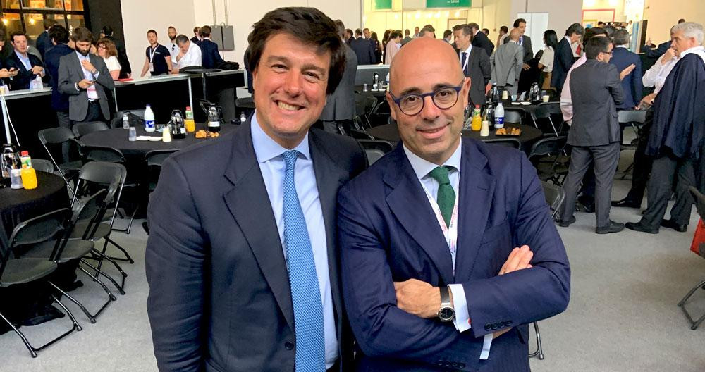 Ismael Clemente (i), consejero delegado de Merlin Properties, junto a uno de los directores de la socimi, Luis Lázaro (d) / CG