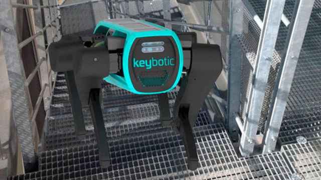 El robot de cuatro patas que diseña la empresa Keybotic que ha fundado Hilario Tomé, ganador del primer premio de robótica de DARPA / KEYBOTIC