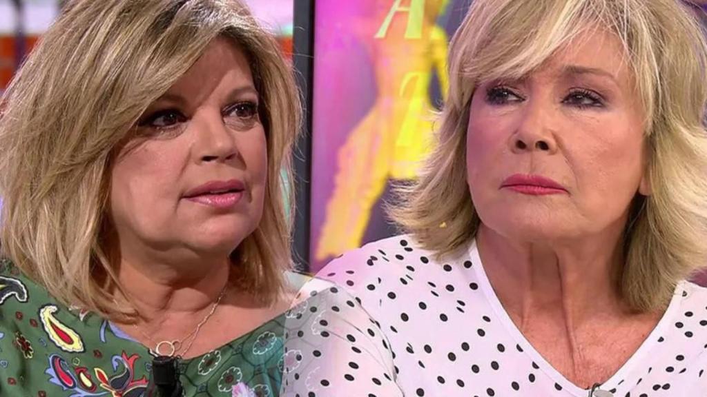 Terelu Campos y Mila Ximénez en 'Sálvame' TELECINCO
