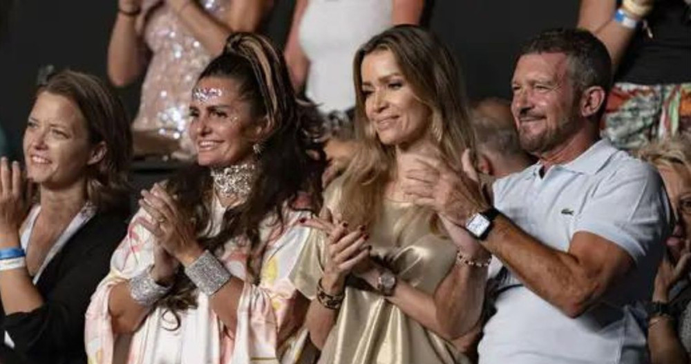 foto 2022 07 Antonio Banderas y Nicole Kimpel en el concierto de Joan Manuel Serrat / EP
