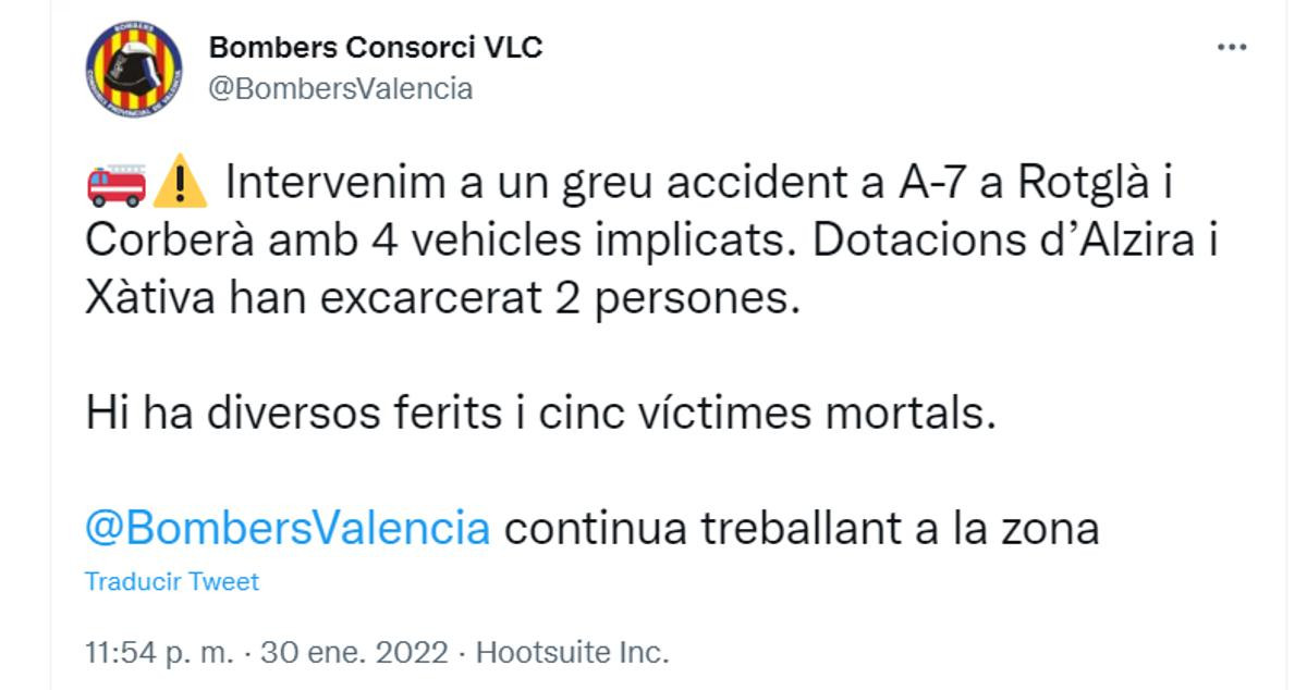 Tuit Consorcio Provincial de Bomberos