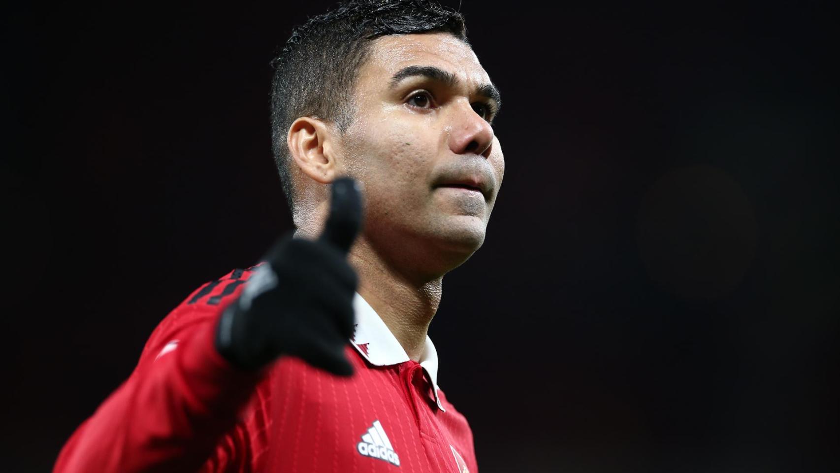 Casemiro celebra su gol con el Manchester United ante el Bournemouth / EFE