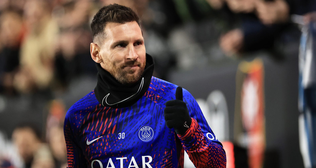Lionel Messi, en la previa de un partido con el PSG / EFE