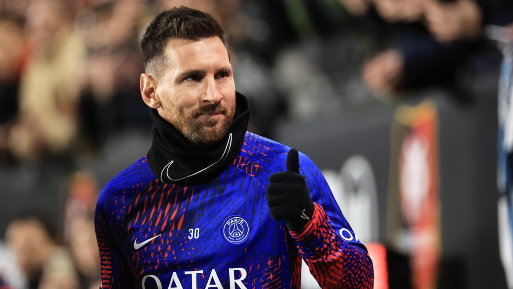 Lionel Messi, en la previa de un partido con el PSG / EFE