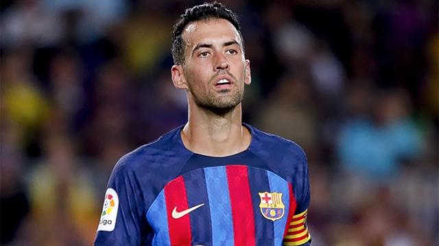 Sergio Busquets, durante un partido con el Barça esta temporada / REDES
