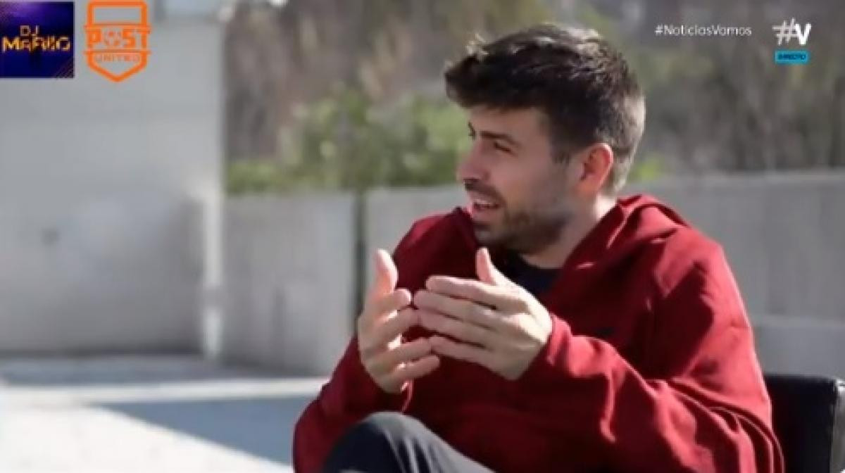 Piqué, durante la entrevista con DJ Mariio | REDES