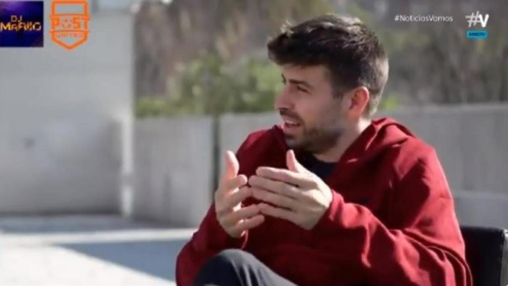 Piqué, durante la entrevista con DJ Mariio | REDES