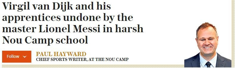 Titular del periódico de 'The Telegraph' / 'The Telegraph'