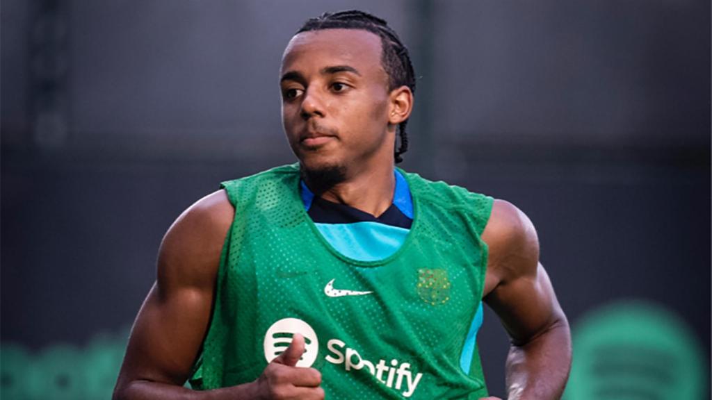Jules Koundé, durante un entrenamiento con el FC Barcelona / FCB