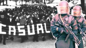 Imagen de una marcha de los Casuals de Boixos Nois y los Mossos / CRONICA GLOBAL
