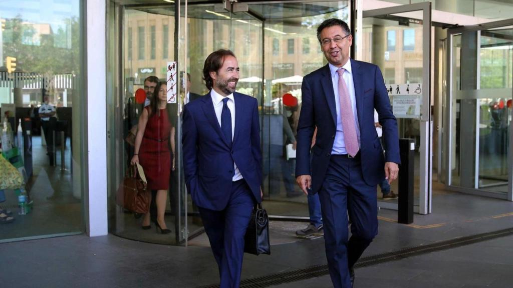 Josep Maria Bartomeu a la salida del juzgado / EFE