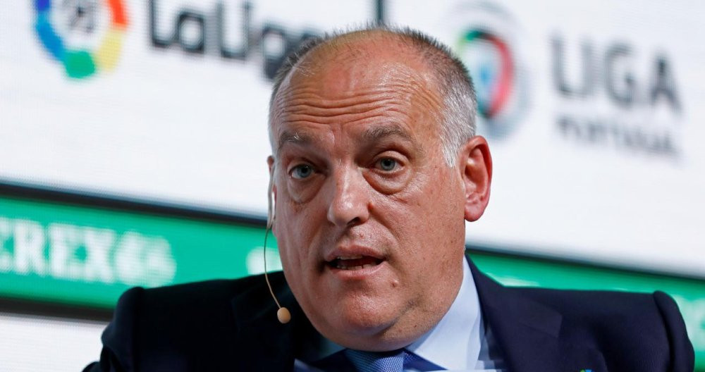 Javier Tebas en un acto de la Liga / EFE