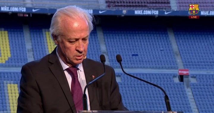 Carles Tusquets en la investidura de Laporta / REDES