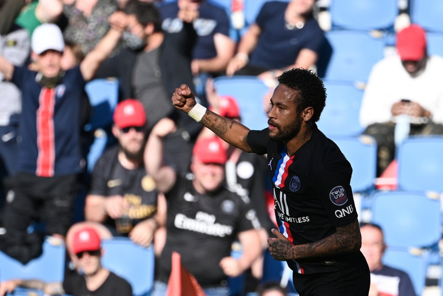 Neymar Junior celebrando un gol contra Le Havre / EFE