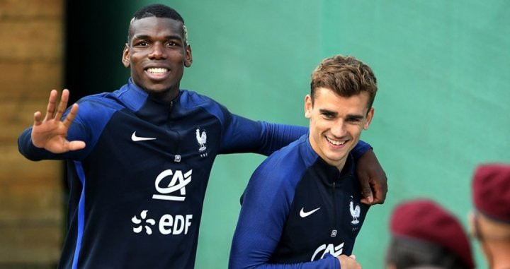 Paul Pogba y Antoine Griezmann con la selección francesa / Redes