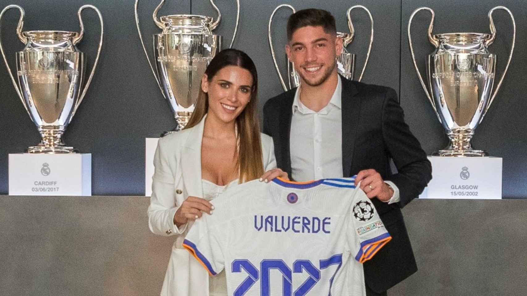 Mina Bonino y Fede Valverde, en la renovación del uruguayo con el Real Madrid REAL MADRID