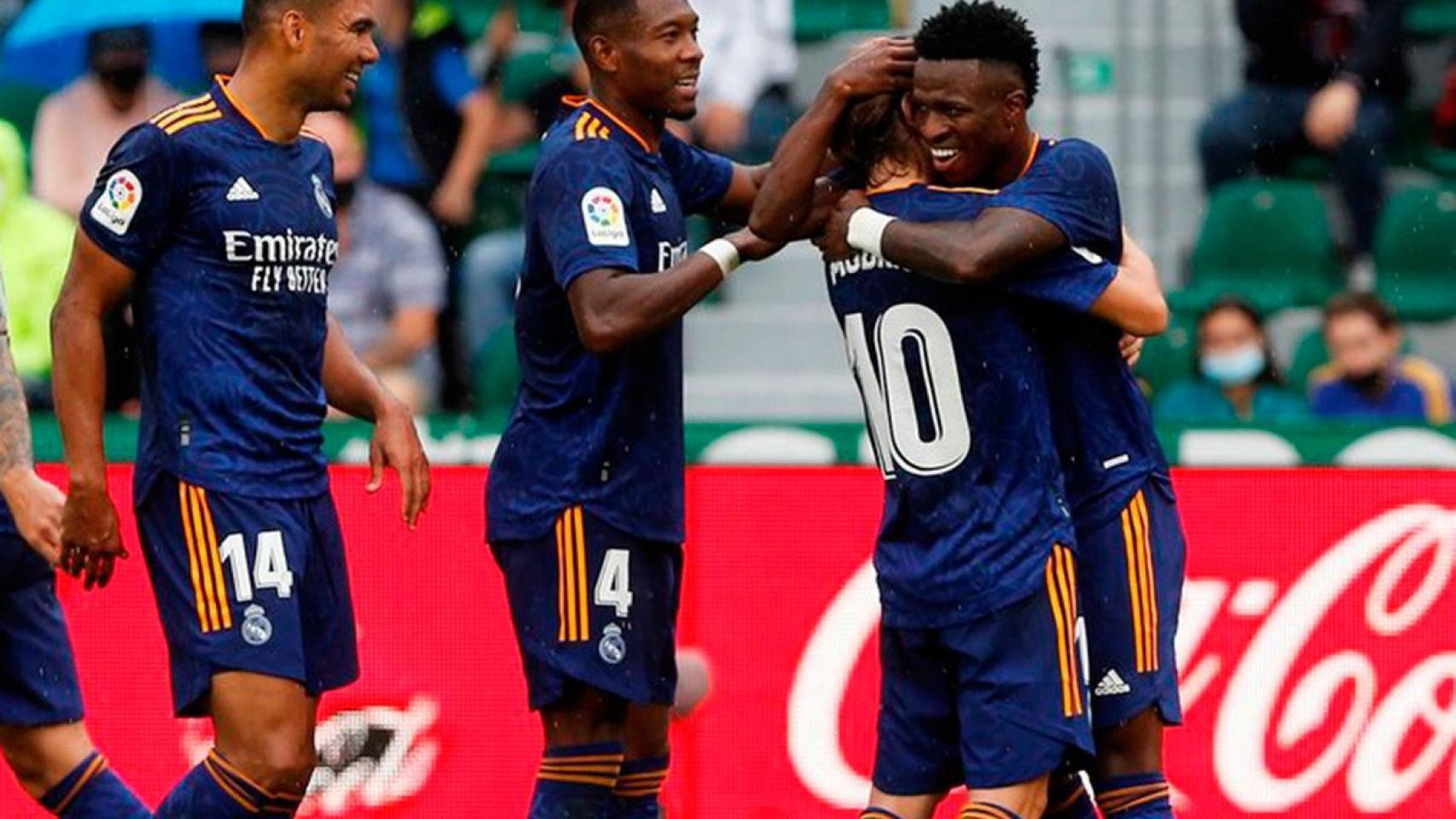 Vinicius Jr, celebrando el gol marcado contra la Real Sociedad / EFE