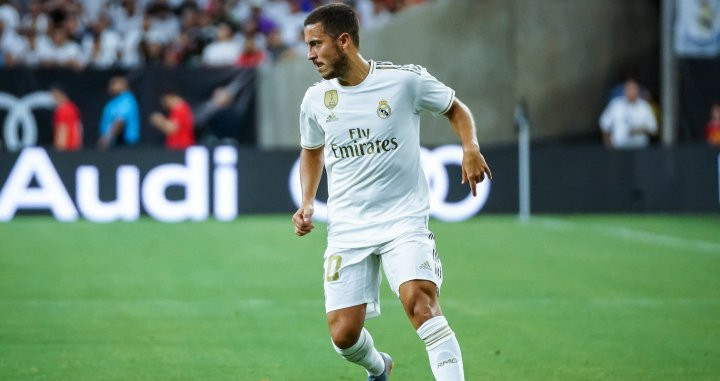 Eden Hazard en su primer encuentro con el Real Madrid / EFE