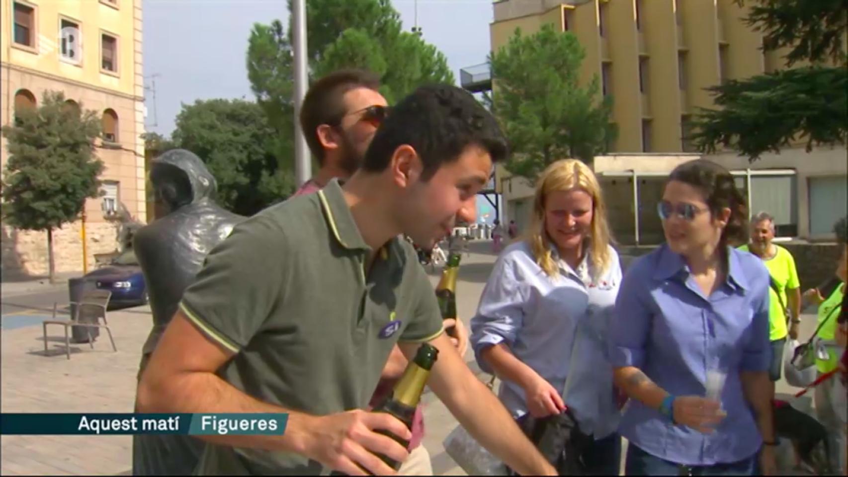 Captura de pantalla de la noticia de TV3 sobre Figueres y el referéndum