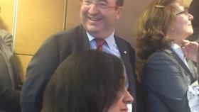 Miquel Iceta, feliz, en la presentación del libro del hijo de Fernández Vara / CG