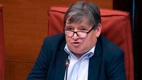 Sigfrid Gras, director de TV3, en el Parlament / Cedida