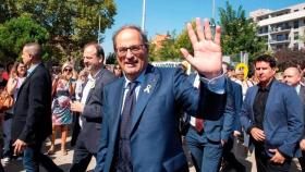 Quim Torra en una manifestación independentista / EFE