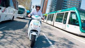 Varios medios de movilidad en Barcelona