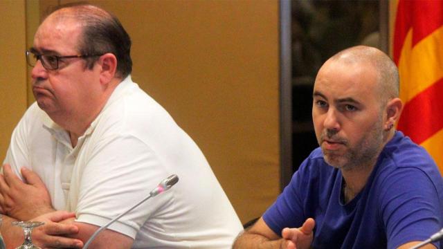 Joan Pinyol (i), exgerente de Medio Ambiente del AMB con Eloi Badia (d), vicepresidente del área / CG