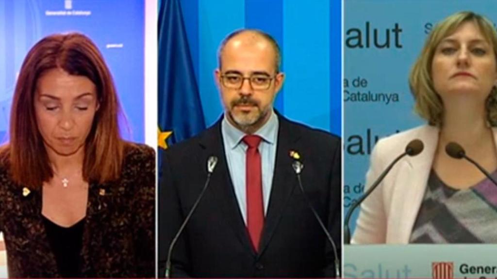 Los 'consellers' Budó, Buch y Vergés