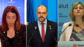 Los 'consellers' Budó, Buch y Vergés
