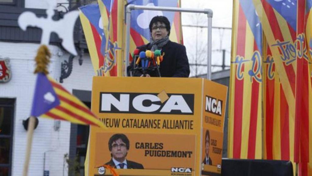 Un imitador de Carles Puigdemont en el carnaval celebrado en la ciudad belga de Alost / VRT NWS