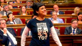 La exdiputada de la CUP Anna Gabriel en el Parlament / EFE