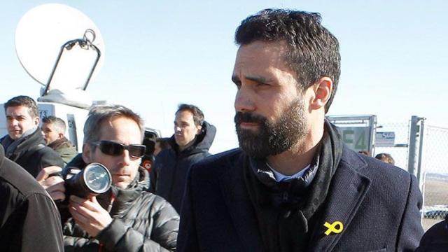Roger Torrent, presidente del Parlament, en su visita a Estremera para ver a Junqueras y Forn / EFE