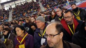 Asamblea de la CUP en Sabadell, para decidir sobre la investidura de Artur Mas.