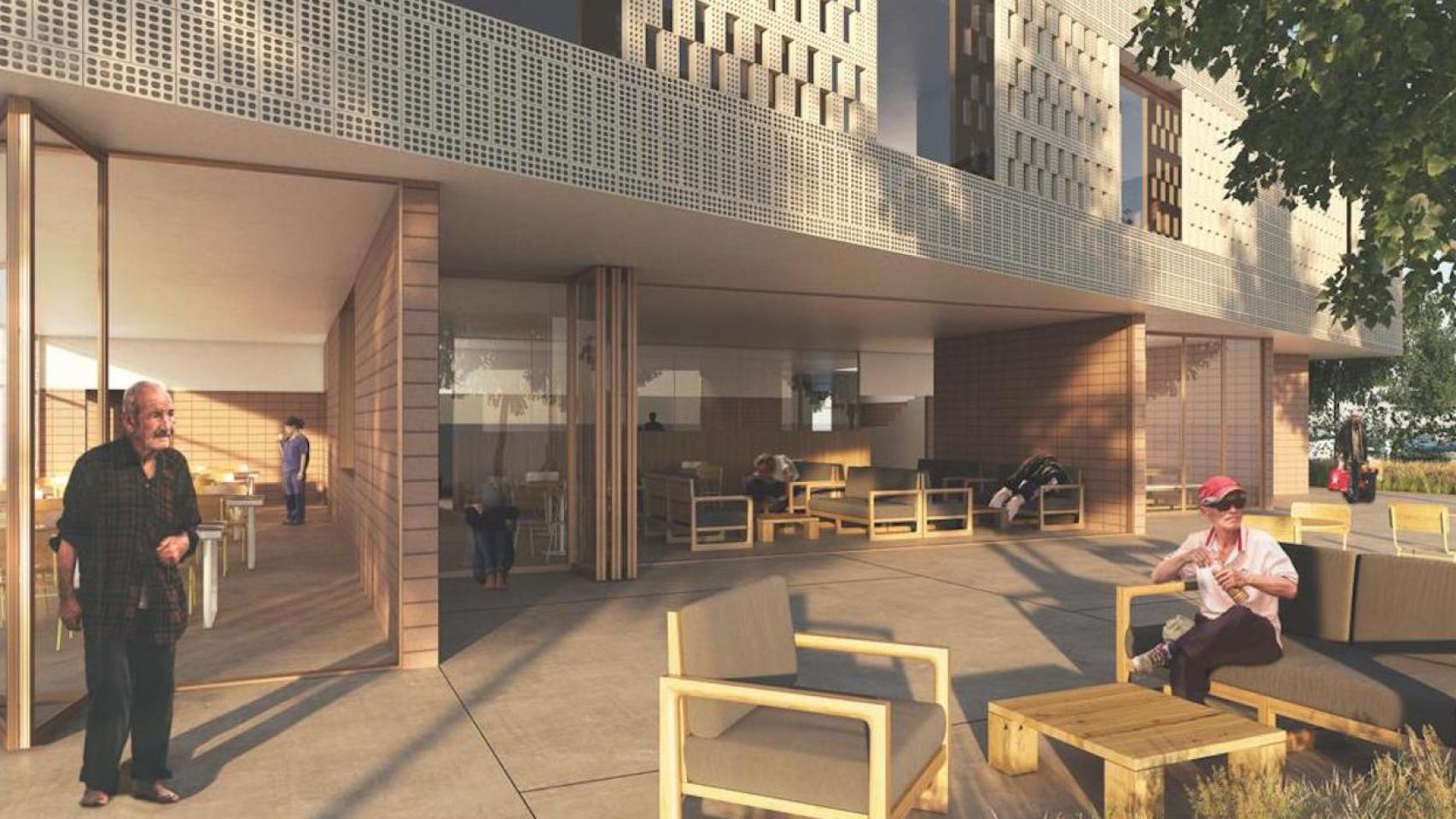 Recreación virtual del futuro centro para personas sin hogar de Es Gorg