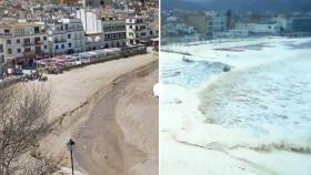 Tossa Mar, antes y después del temporal Gloria