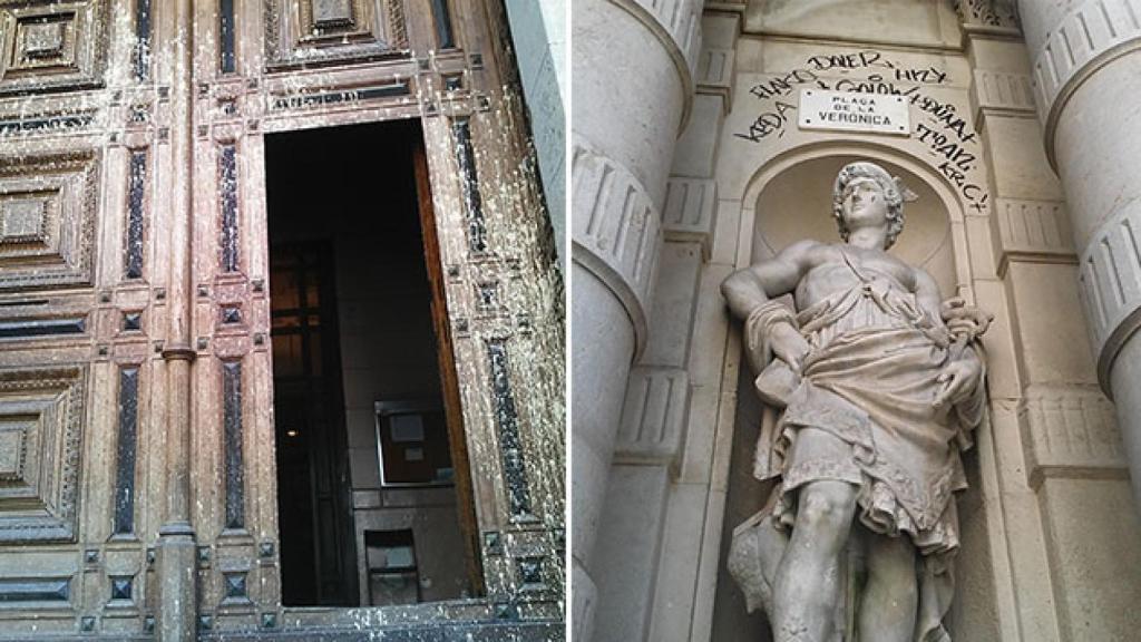 Imágenes del edificio de La Llotja tras el desalojo / CG
