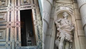 Imágenes del edificio de La Llotja tras el desalojo / CG